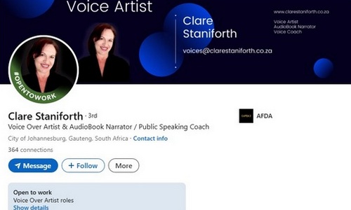 Clare Staniforth Voice and Speech Coach, Voice Over Artist, Voice Over and Audiobook Narrator Online Courses